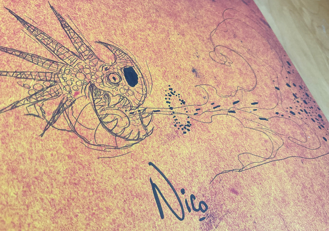 Boisterous Beasts & Deadly Dragons: The Art of Nico Marlet - Signed with a Drawing - Pre-Order