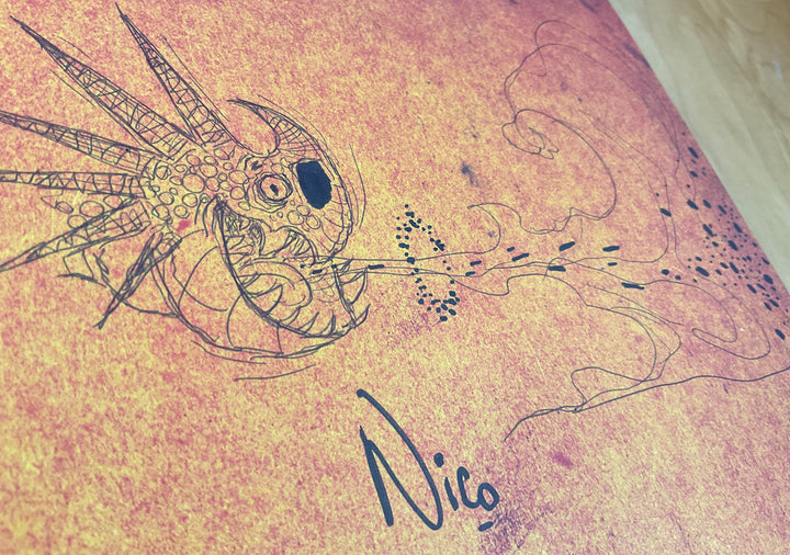 Boisterous Beasts & Deadly Dragons: The Art of Nico Marlet - Signed with a Drawing - Pre-Order