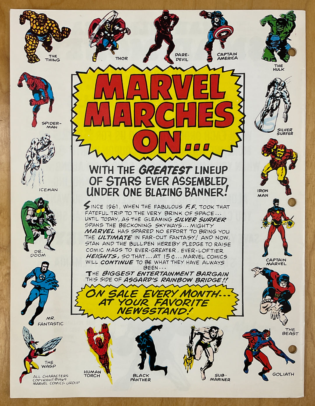 Marvelmania Club Catalog (1969)