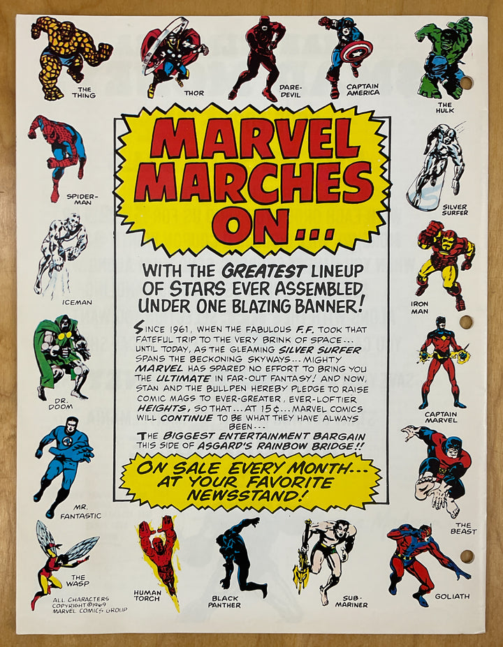 Marvelmania Club Catalog (1969)