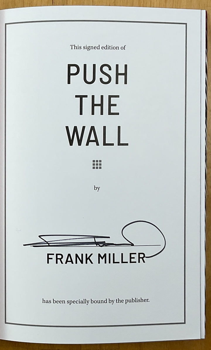 Push the Wall: My Life, Writing, Drawing, and the Art of Storytelling - Signed First