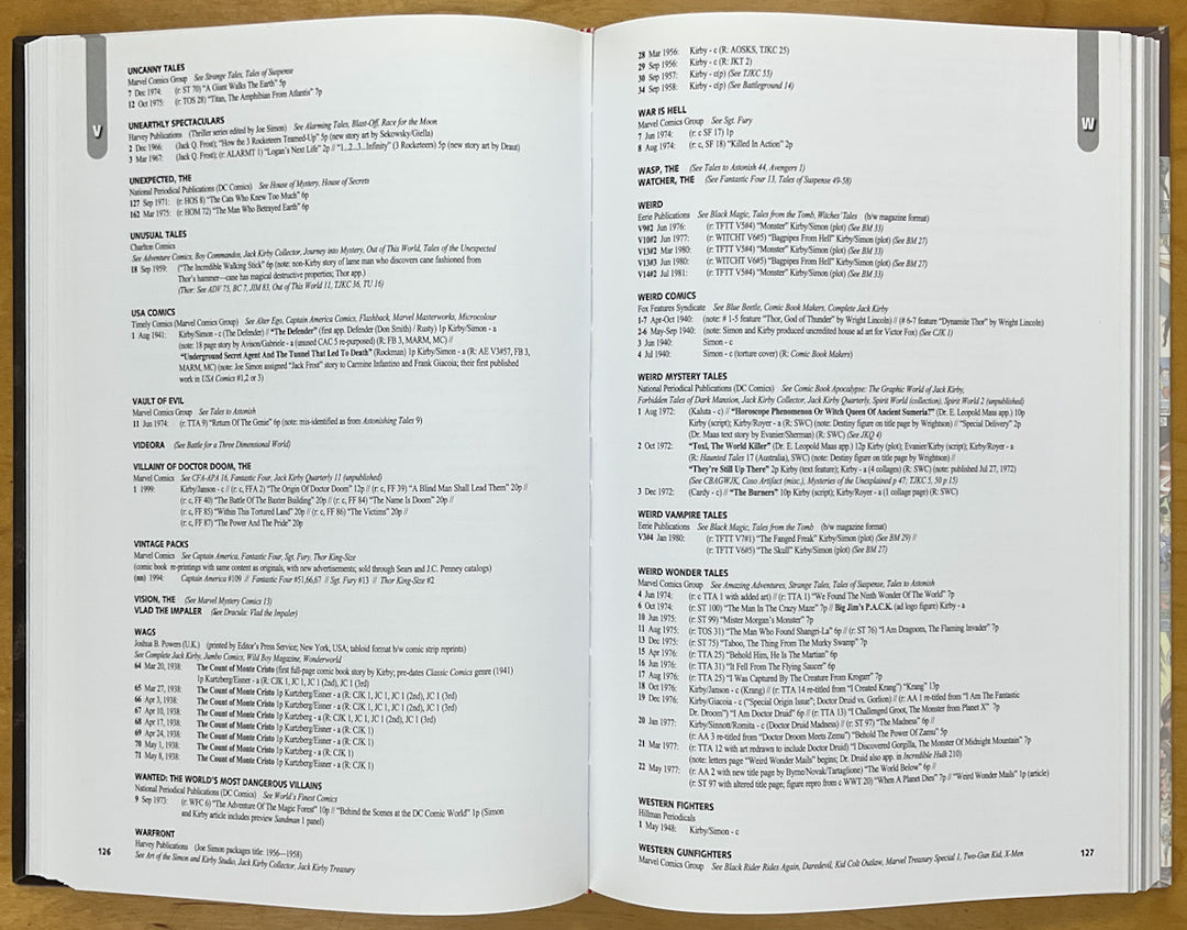 Jack Kirby Checklist Centennial Edition - Limited Hardcover