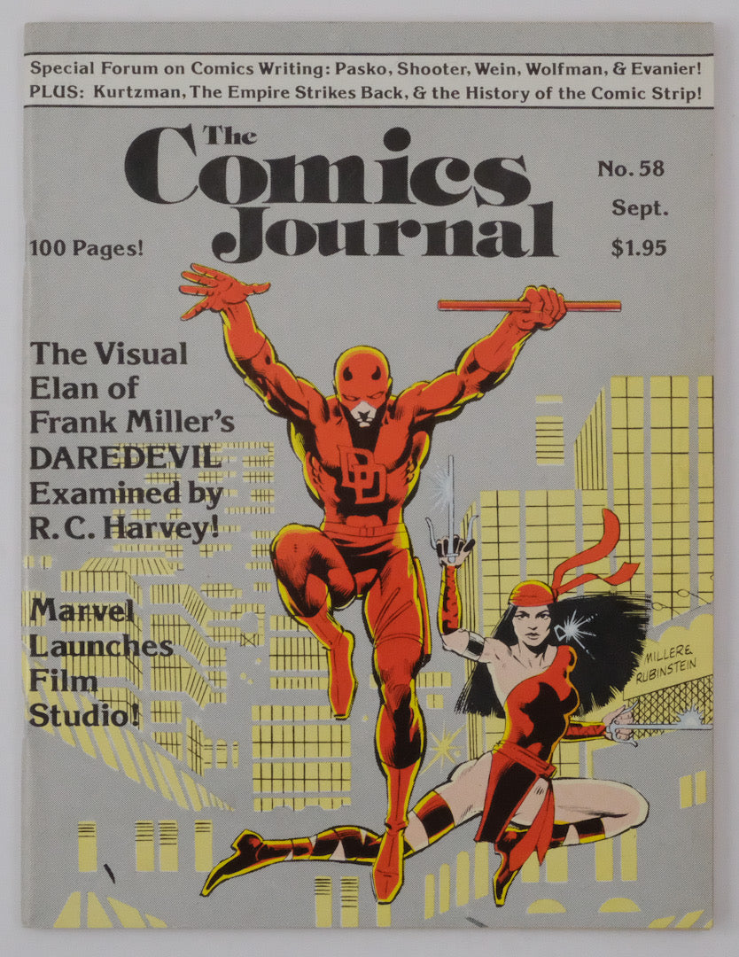 The Comics Journal #58 (Elektra's First Appearance)