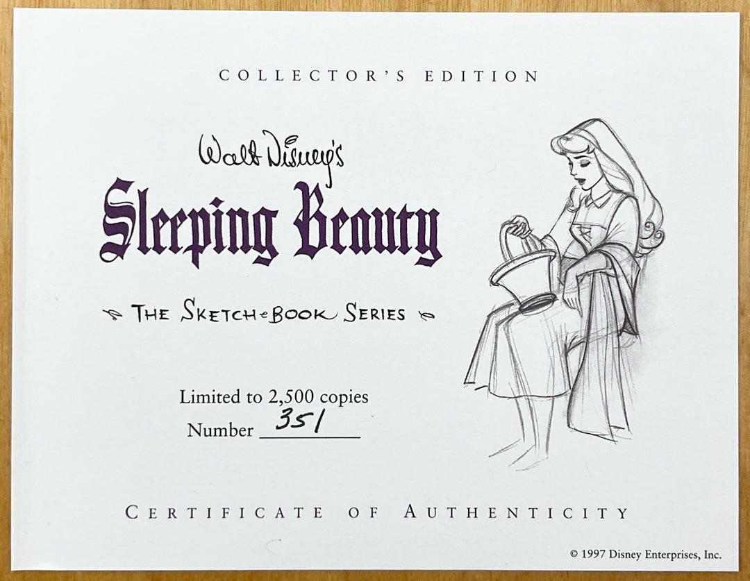 Walt Disney's Sleeping Beauty: The Sketchbook Series - Signed by Marc Davis and Eyvind Earle