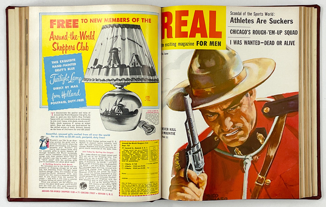 Real, The Exciting Magazine For Men, Vol. 4, Apr.-Sept. 1954 - Bound Volume