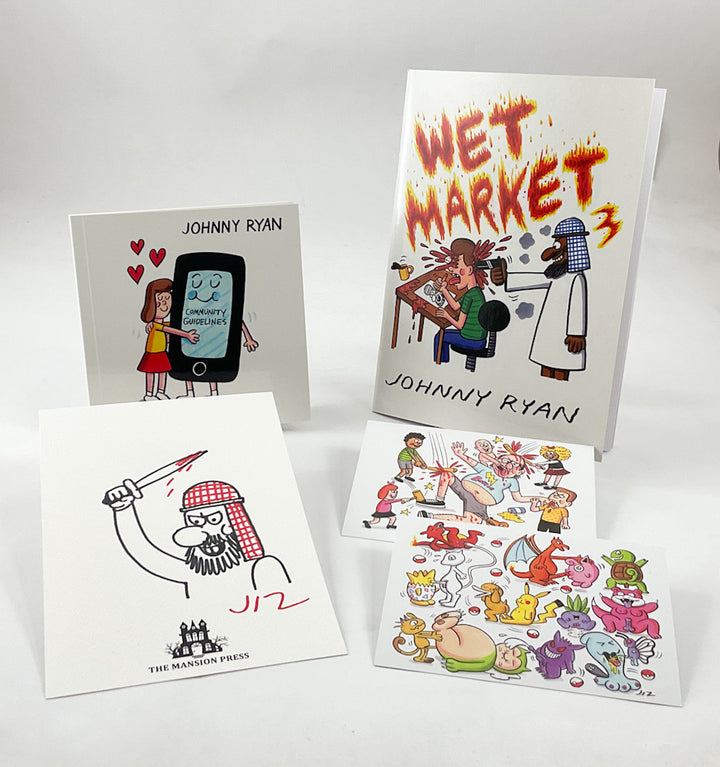 Johnny Ryan's Wet Market Number 3 Collector's Pack - Signed with a Drawing