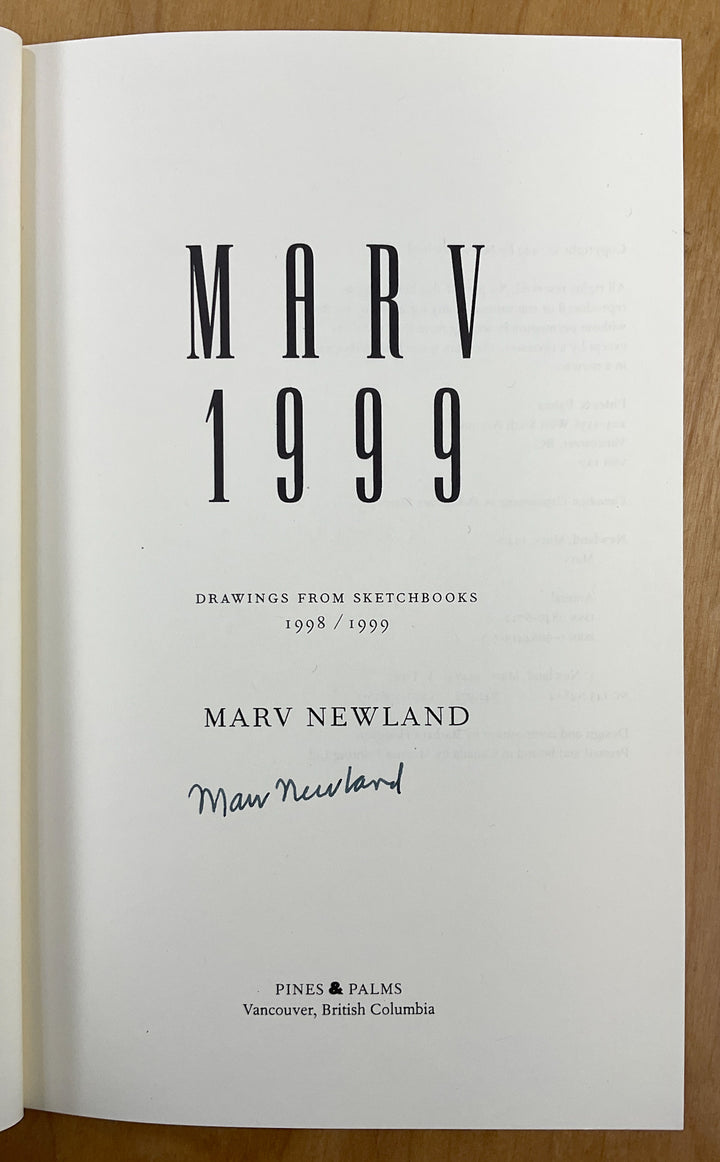 Marv 1999: Drawings From Sketchbooks (Signed)