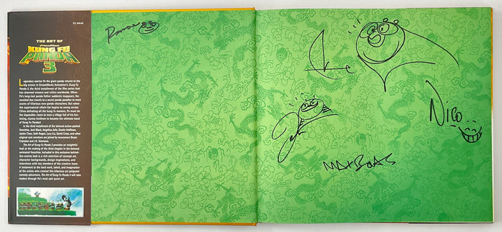 The Art of Kung Fu Panda 3 - First Printing Signed by Five Filmmakers with Drawings