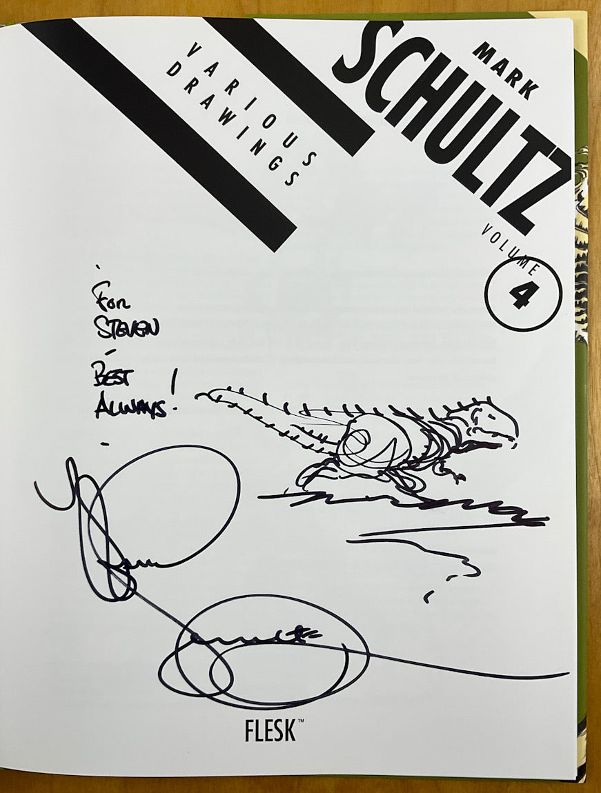 Mark Schultz: Various Drawings, Vol. 4 - Signed & Numbered Hardcover - Inscribed with a Drawing