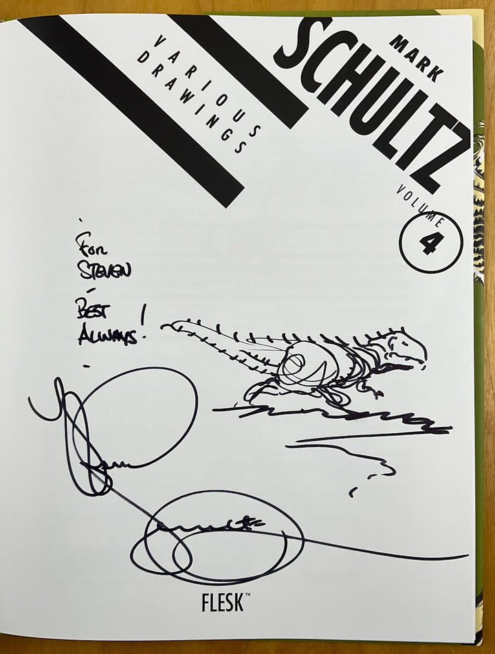 Mark Schultz: Various Drawings, Vol. 4 - Signed & Numbered Hardcover - Inscribed with a Drawing
