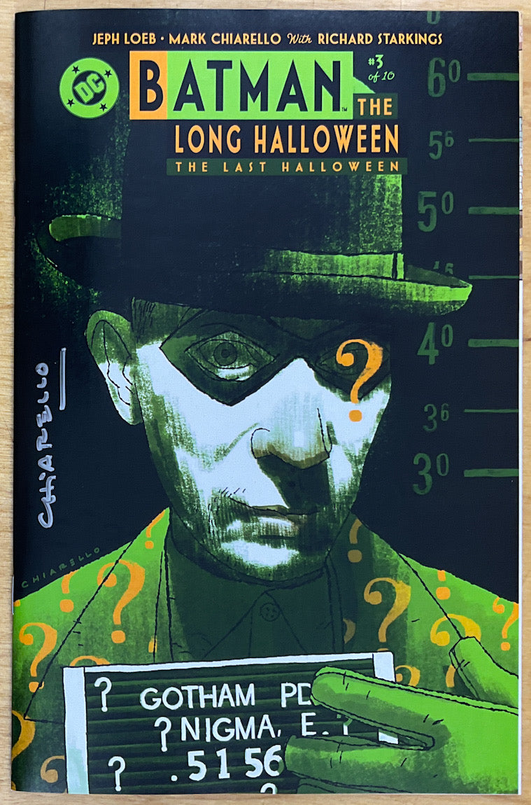 Signed Batman: The Long Halloween - The Last Halloween #3 - Mark Chiarello Variant Cover
