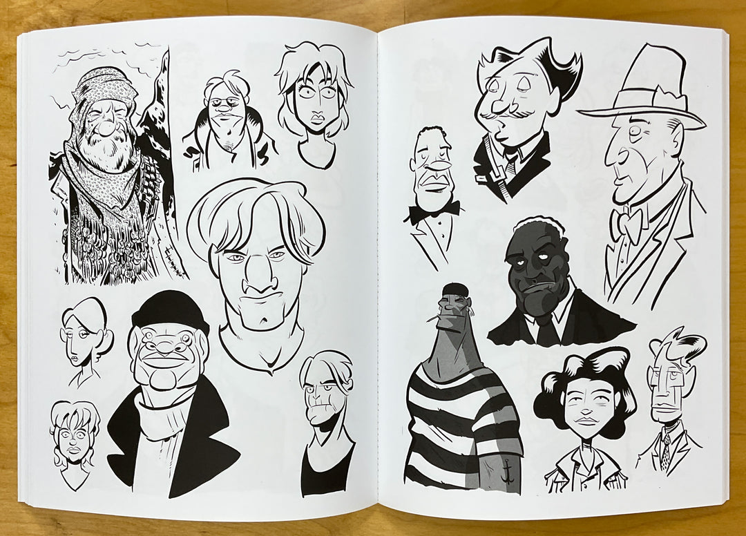 Chris Schweizer Sketchbooks - Signed with a Color Drawing