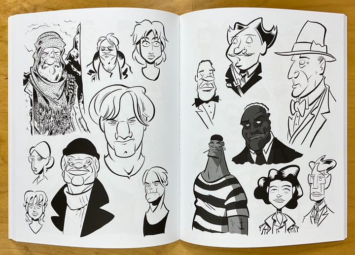 Chris Schweizer Sketchbooks - Signed with a Color Drawing