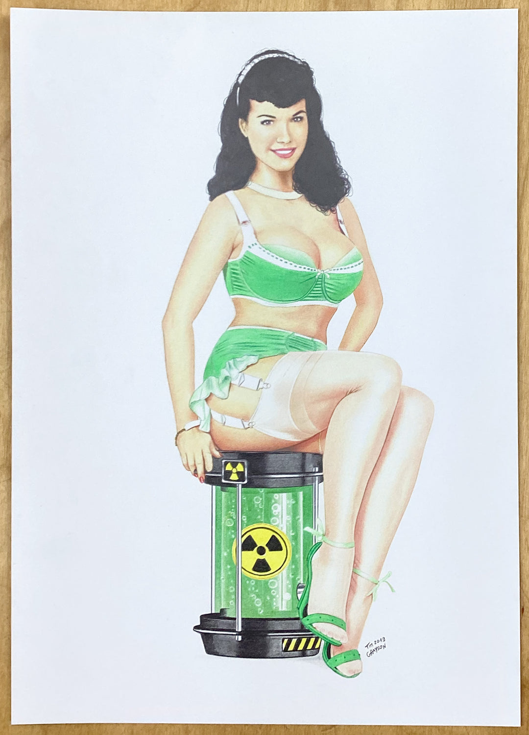 Bettie Page as the Incredible Hulk's Girlfriend