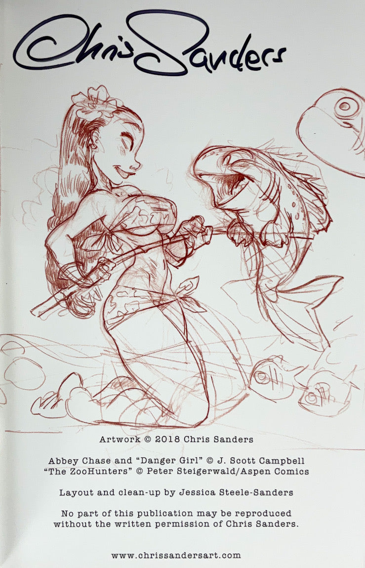 Chris Sanders Sketchbook 7 - Signed