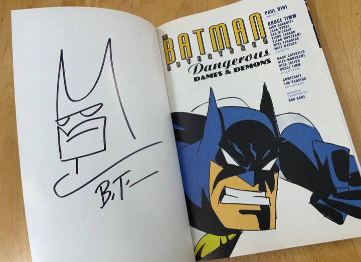 Batman Adventures: Dangerous Dames and Demons (2003) First Printing Signed with a Drawing