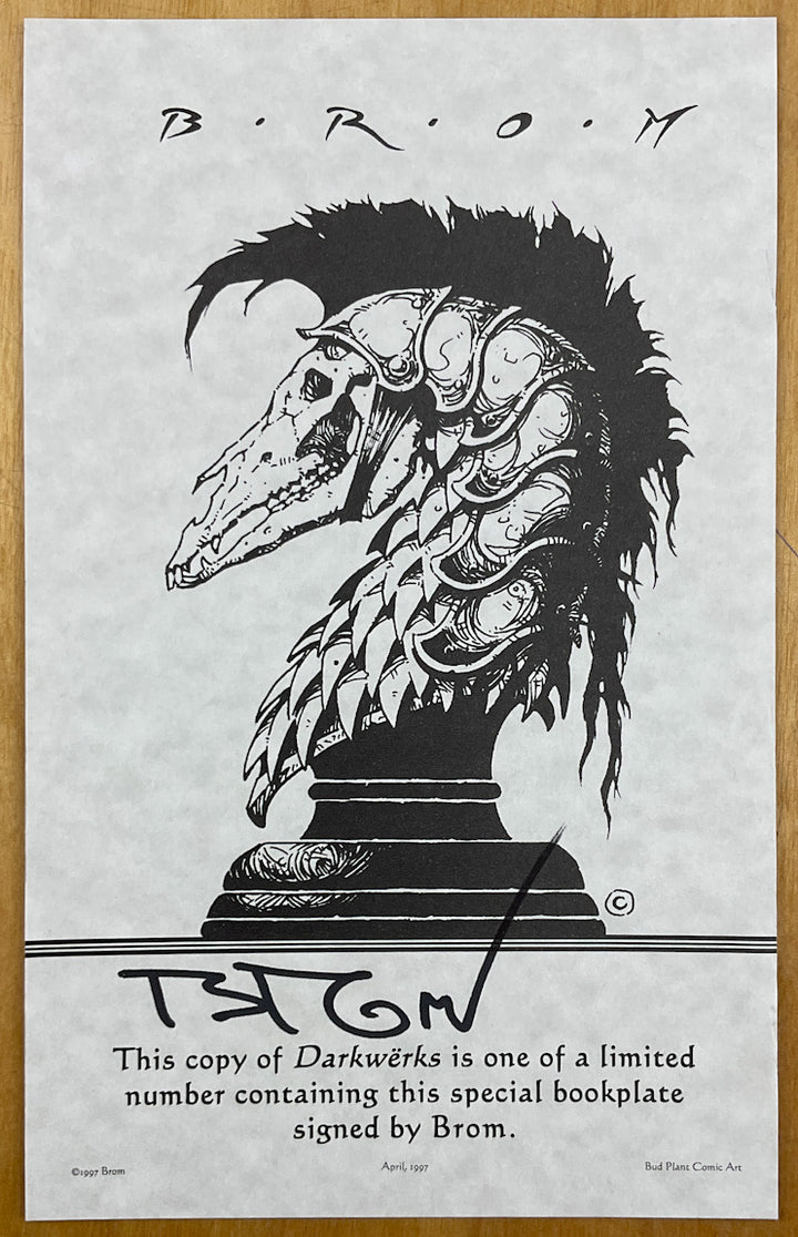 Darkwerks: The Art of Brom - With a Signed Bookplate