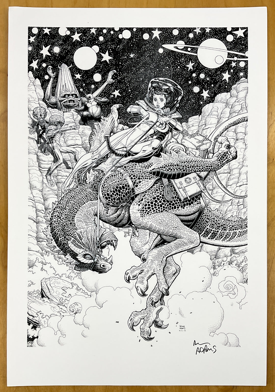 Monsters Attack!!! by Arthur Adams - Signed Print