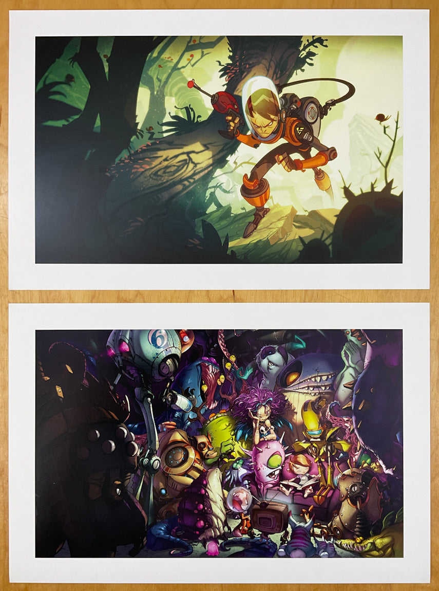 The Monster Volume - Signed First with Drawings, A Separate Drawing, Slipcase and other Kickstarter Extras