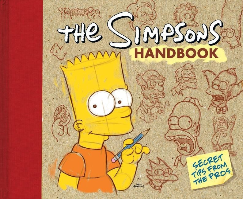 The Simpsons Handbook: Secret Tips from the Pros - Inscribed by Matt Groening with a Drawing