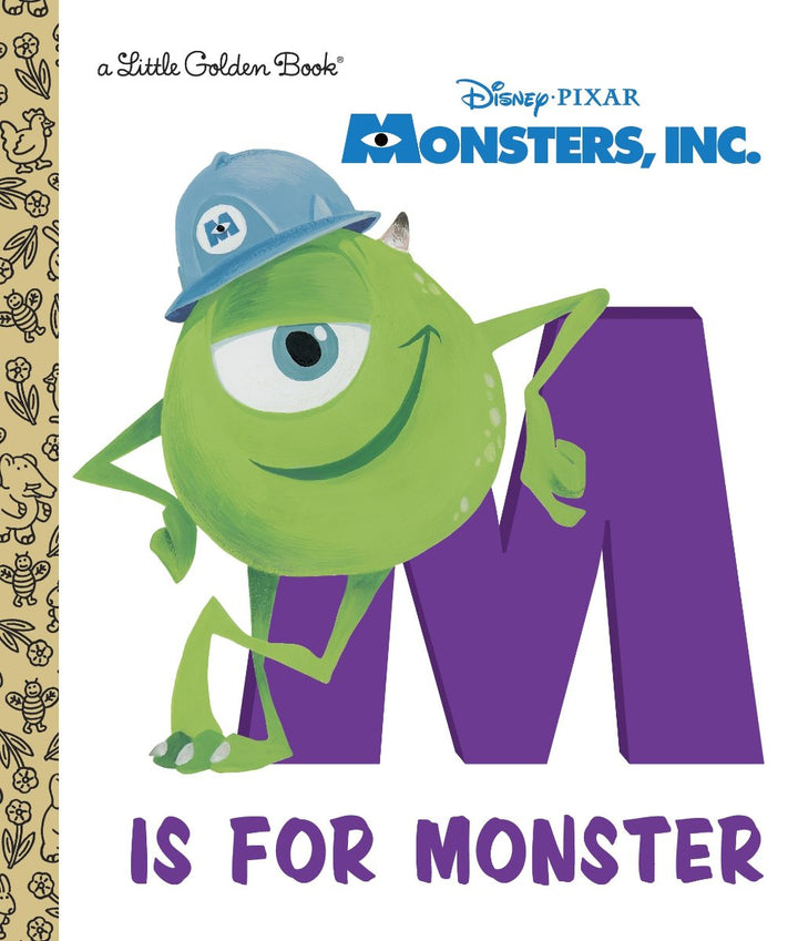 M is for Monster Little Golden Book - Signed by Pete Docter with a Drawing