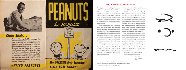 Only What's Necessary: Charles M. Schulz and the Art of Peanuts