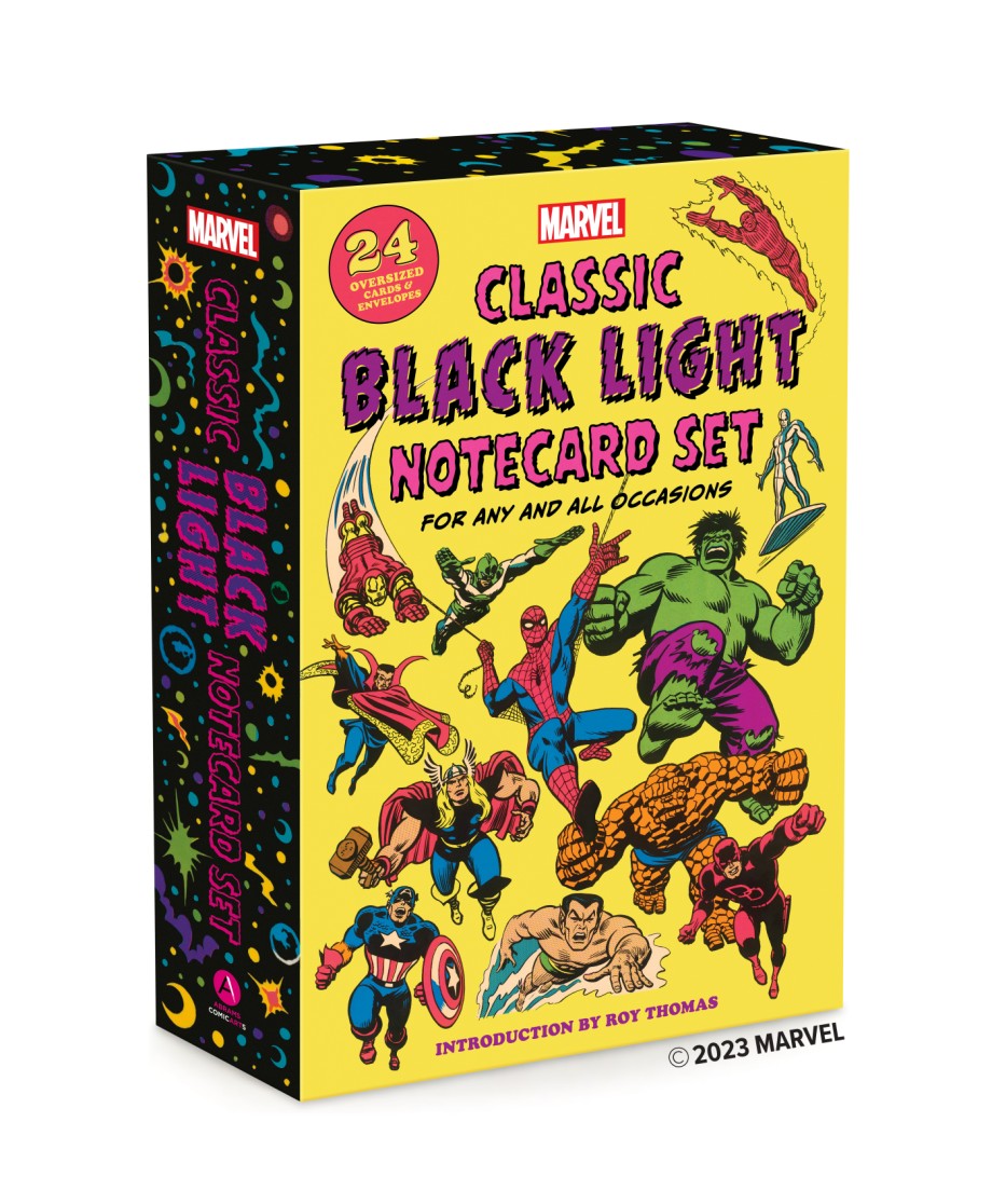 Marvel Classic Black Light Notecard Set – Stuart Ng Books