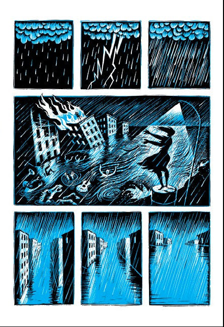 Flood! A Novel in Pictures - First Hardcover Edition