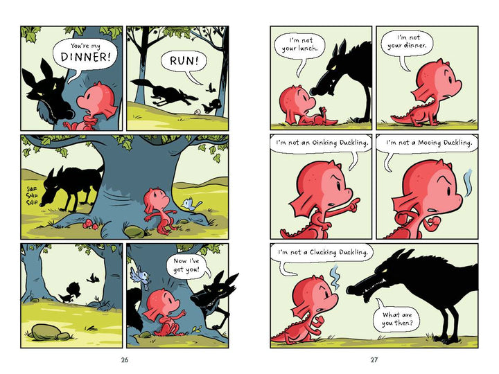 The Fire-Breathing Duckling - Signed with a drawing