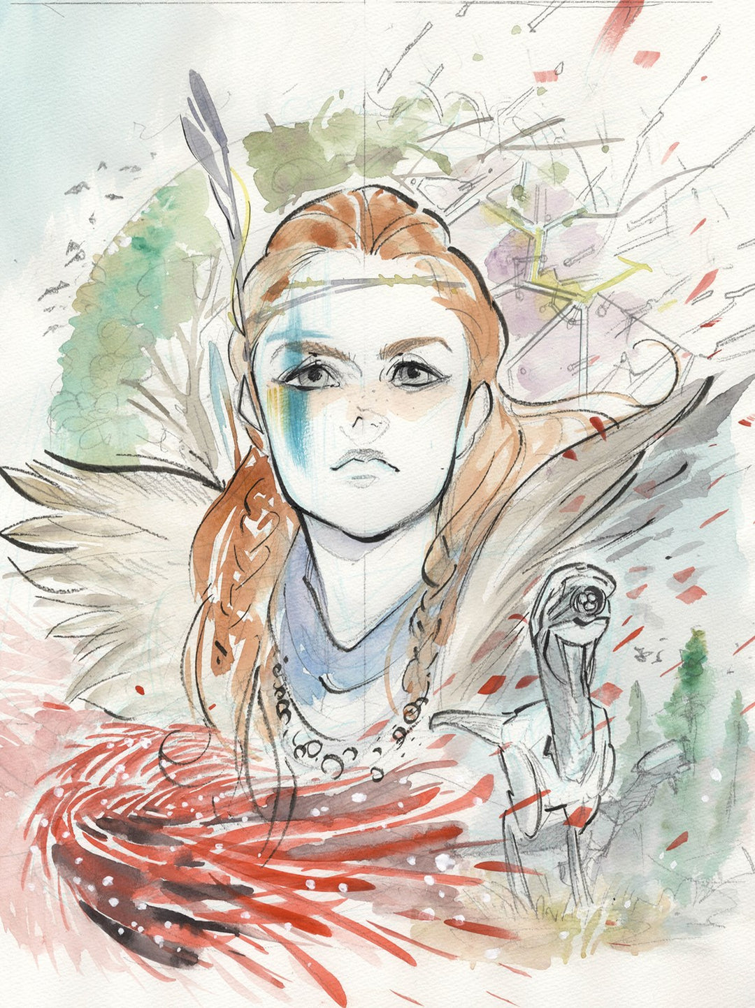 Horizon Zero Dawn: Peach Momoko Poster Portfolio
