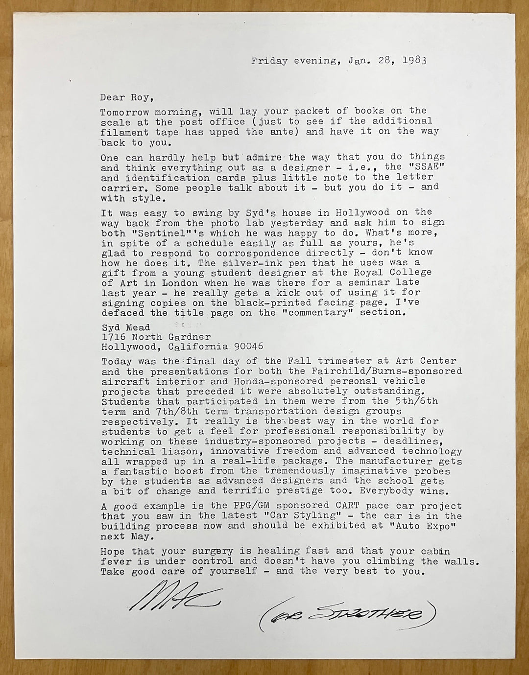 Sentinel (1979) Signed by Mead & MacMinn