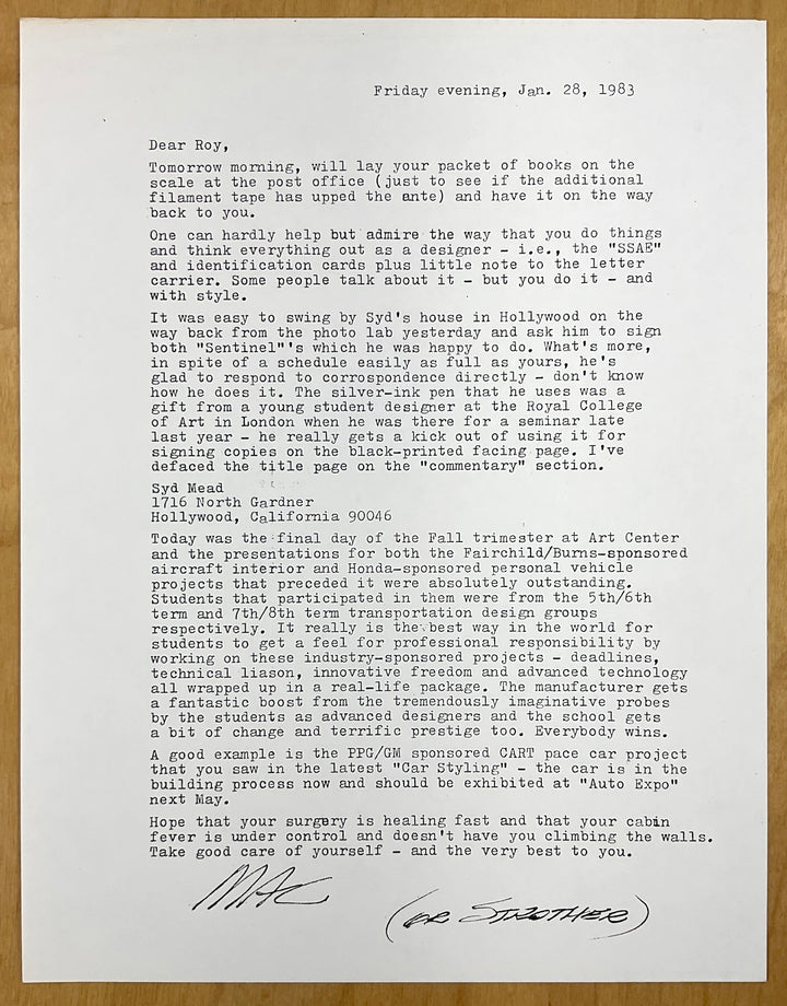 Sentinel (1979) Signed by Mead & MacMinn
