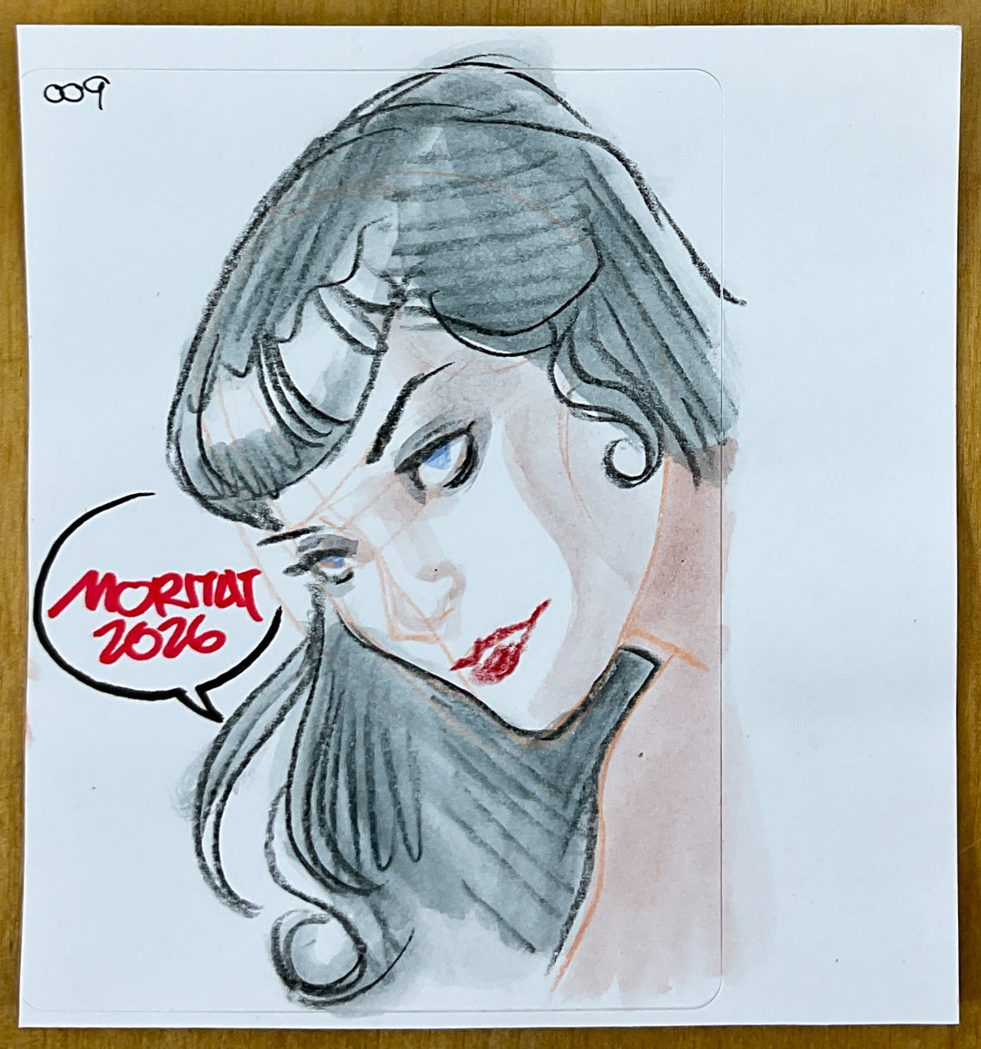 Space Planet XX Sketchbook with Bettie Page Remarque