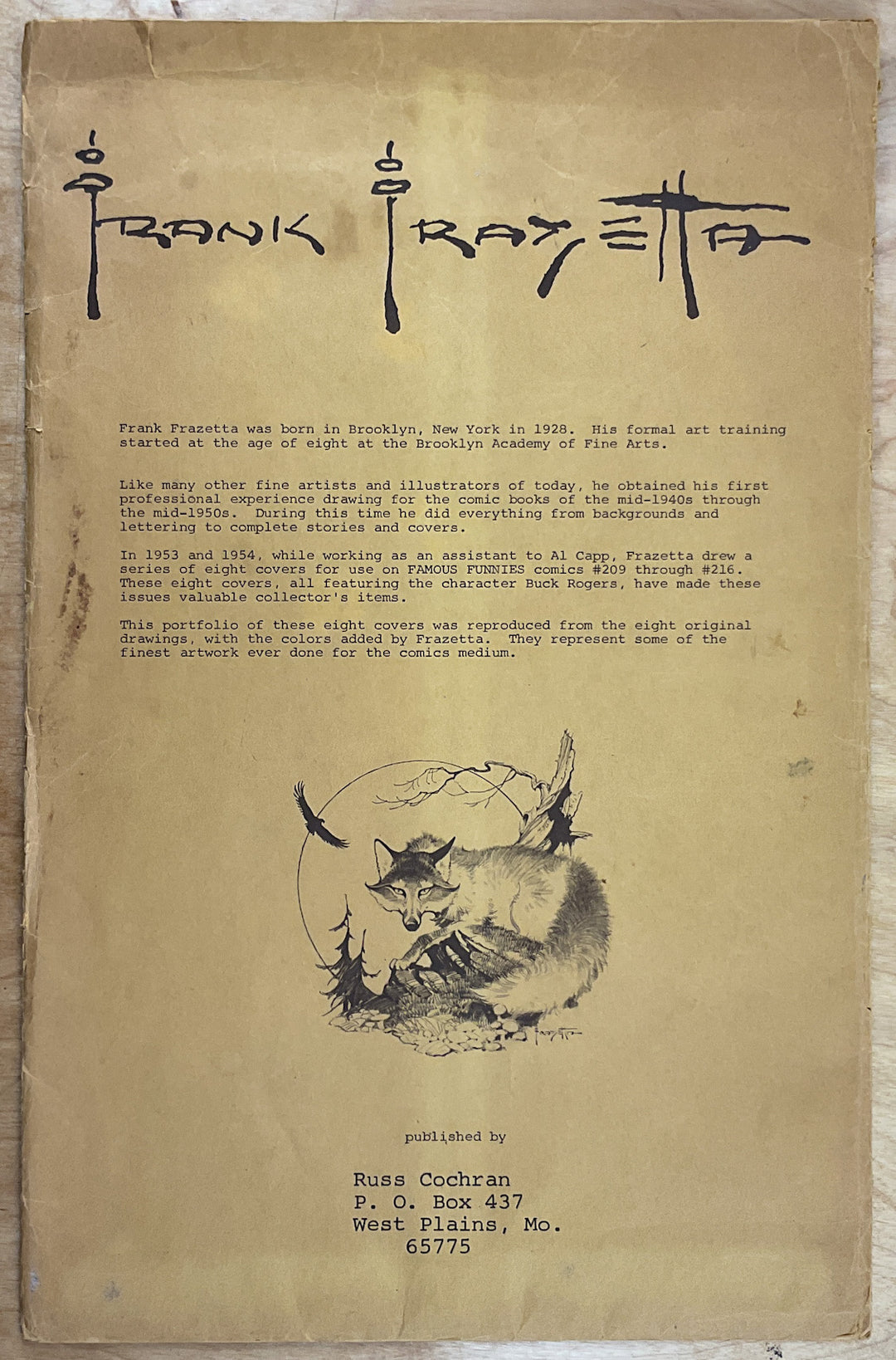 Frank Frazetta Famous Funnies Portfolio (1975)