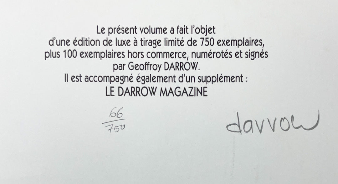 Geof Darrow's Comics and Stories - Signed & Numbered Deluxe Edition with Darrow Magazine
