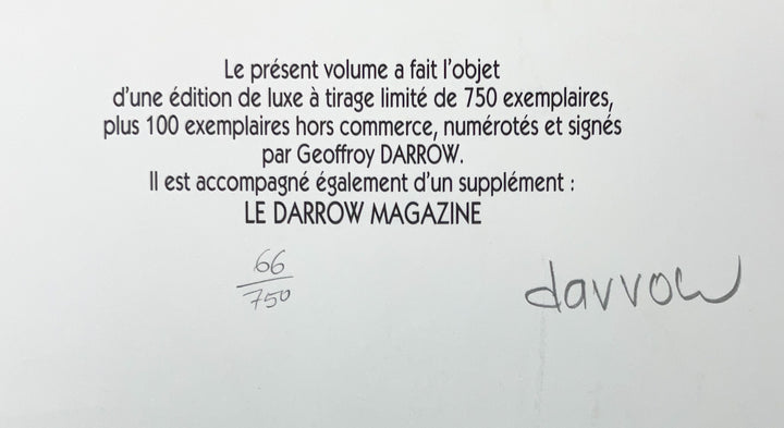 Geof Darrow's Comics and Stories - Signed & Numbered Deluxe Edition with Darrow Magazine