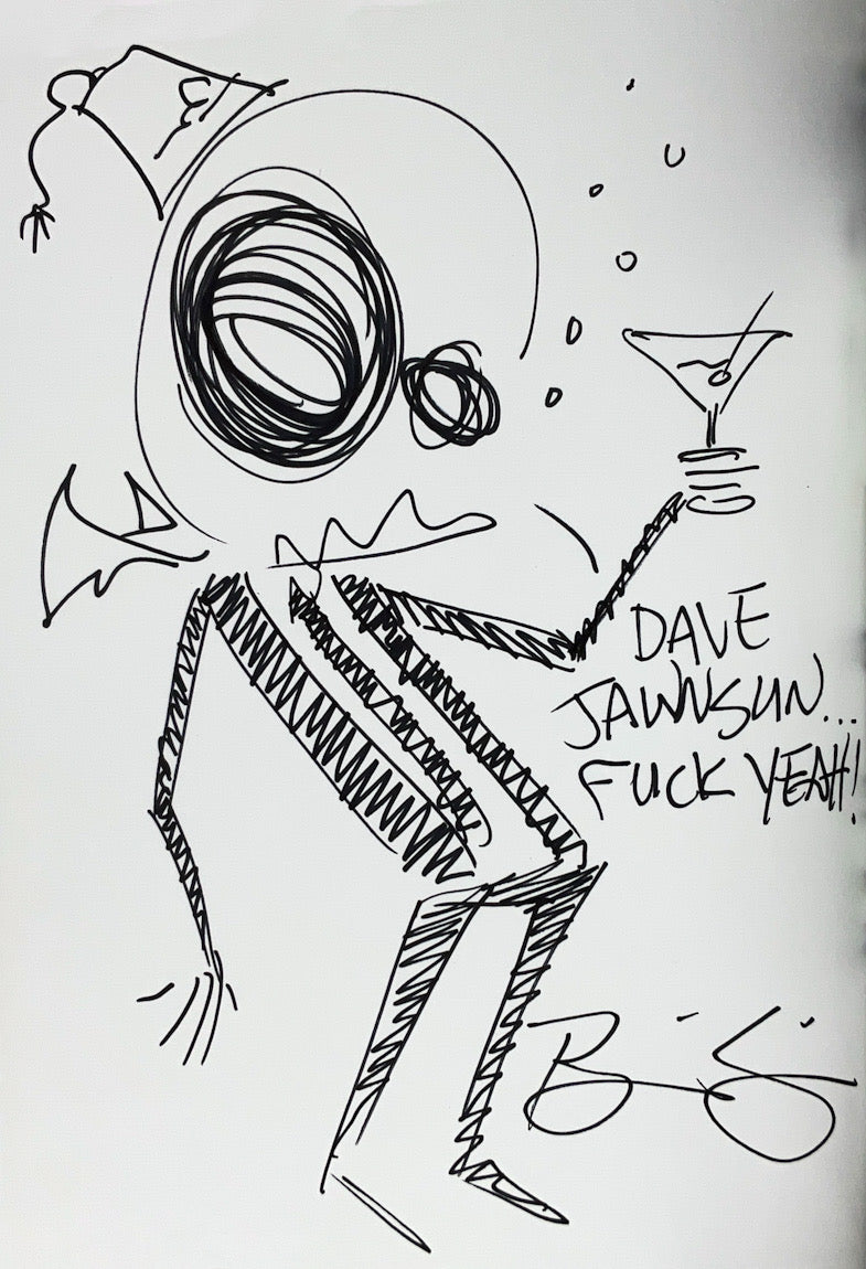Don't Hold Your Breath: Nothing New from Brian Ewing - Inscribed with a Drawing