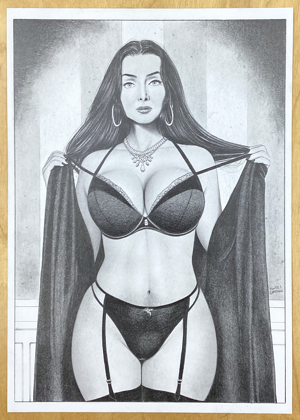Morticia Addams Pin-Up