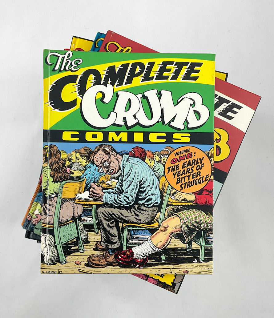 A Complete Set of The Complete Crumb Comics Signed & Numbered Hardcovers - 17 Volumes