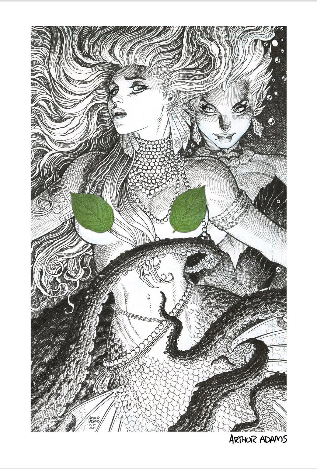 Beneath the Sea by Arthur Adams - Signed Print