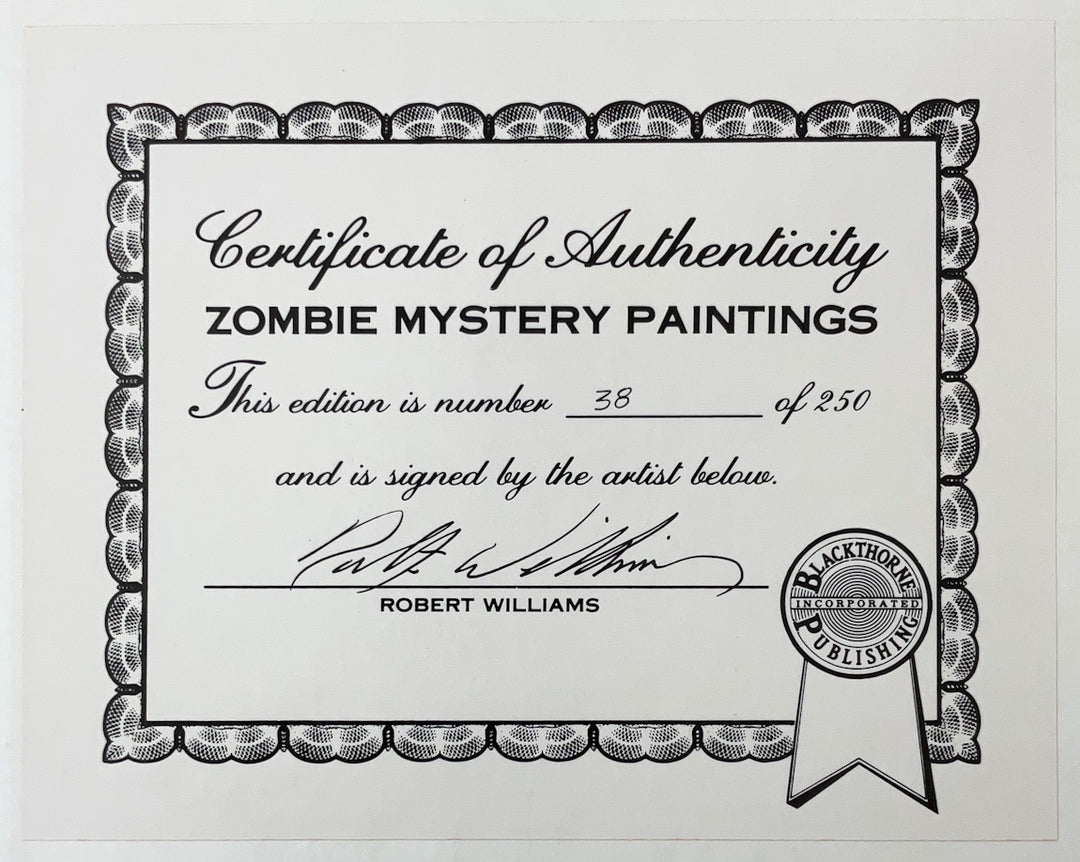 Zombie Mystery Paintings by Robert Williams - Signed & Numbered Hardcover