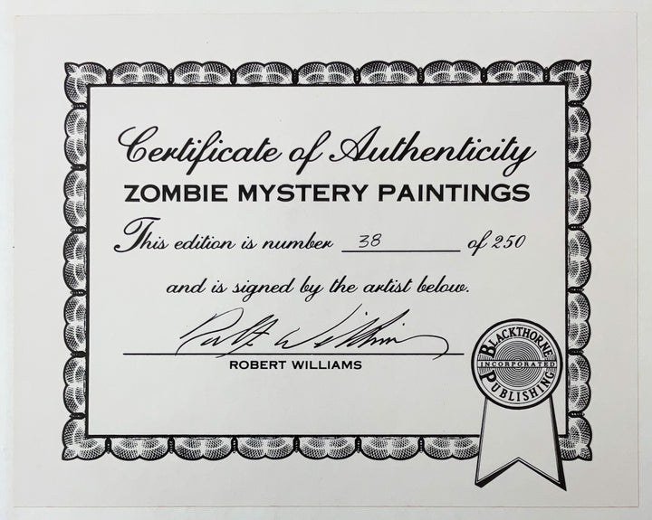 Zombie Mystery Paintings by Robert Williams - Signed & Numbered Hardcover