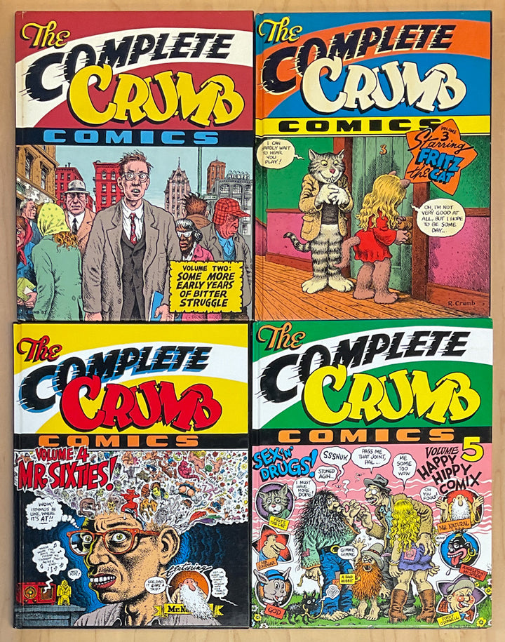 A Complete Set of The Complete Crumb Comics Signed & Numbered Hardcovers - 17 Volumes