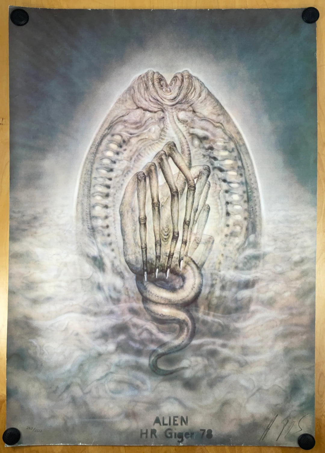 "Alien Egg" Alien 20th Century-Fox Art Print Signed & Numbered by H. R. Giger