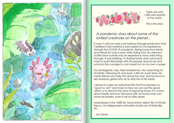 The Art of Axolodyssey - Signed with a Drawing