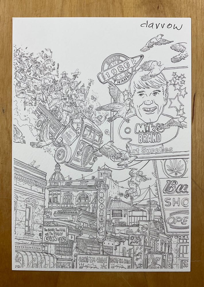 Shaolin Cowboy: Staying A.I.Live #1-2 Oversize B&W Edition- Signed - Near Fine