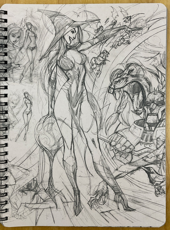 J. Scott Campbell's The Ruff Stuff Sketchbook Set of Volumes 3 and 4