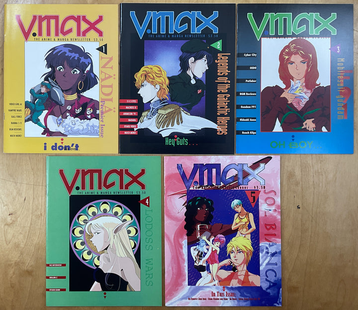 V.Max: The Anime & Manga Newsletter/Journal - 10 Issue Lot