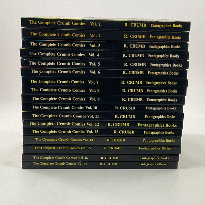 A Complete Set of The Complete Crumb Comics Signed & Numbered Hardcovers - 17 Volumes