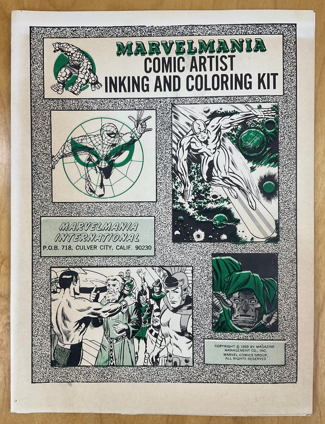 Marvelmania Comic Artists Inking and Coloring Kit